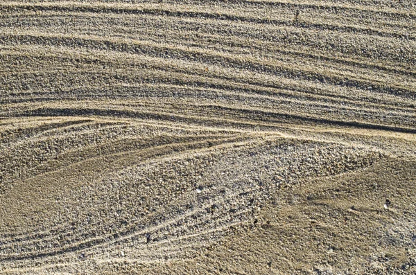 Suchym potoku w piasek zbliżenie — Zdjęcie stockowe