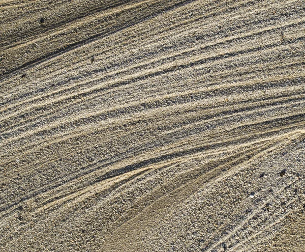 Trockener Bach im Sand Nahaufnahme — Stockfoto