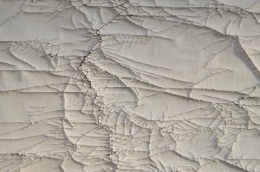 Eski çatlamış beyaz plastik yüzey kapatıcısı