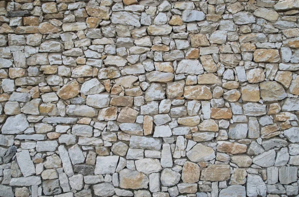 Antiga Parede Pedra Colorida Closeup Ensolarada — Fotografia de Stock