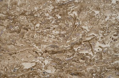 Yeni bej cilası, travertin yakın plan.