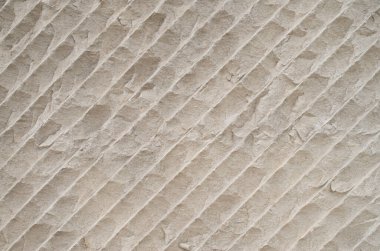 Yeni ecru kabartma kireç taşı wal yakın çekim