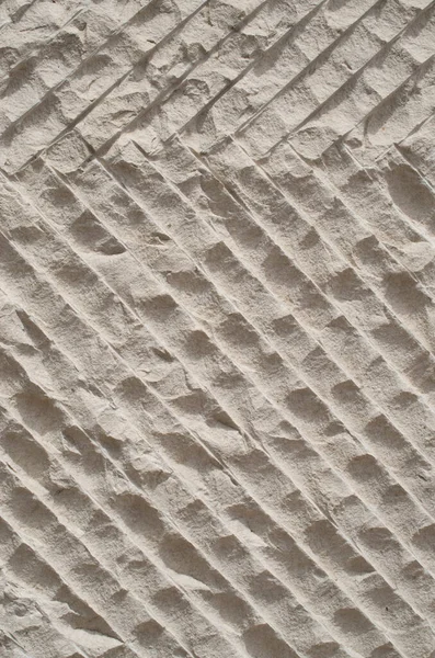 New Ecru Relief Limestone Closeup Wal — Stock Photo, Image