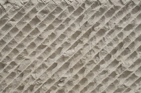 New Ecru Relief Limestone Closeup Wal — Stock Photo, Image