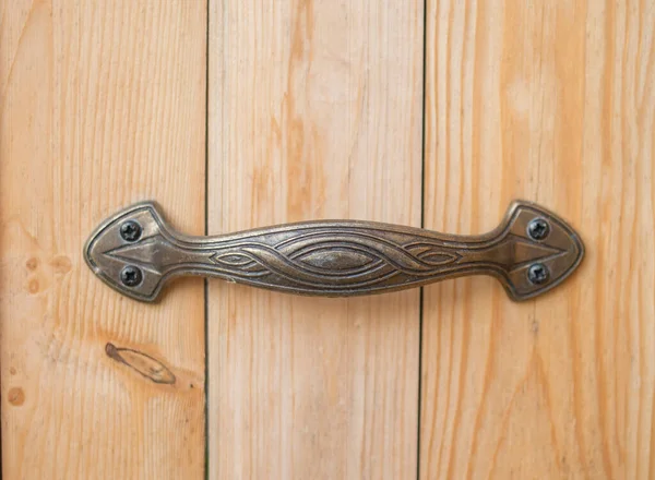 New Decorative Metal Door Handle Wooden Door Clos — Stock Photo, Image