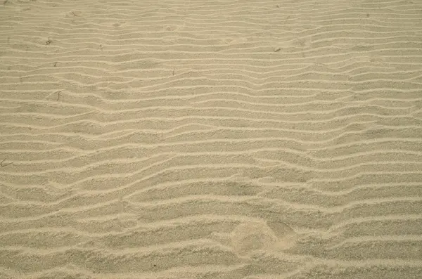 Bella Spiaggia Ondulata Sabbia Closeu — Foto Stock