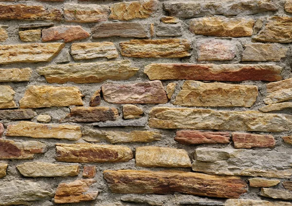 Bunte Steinmauer Nahaufnahme — Stockfoto