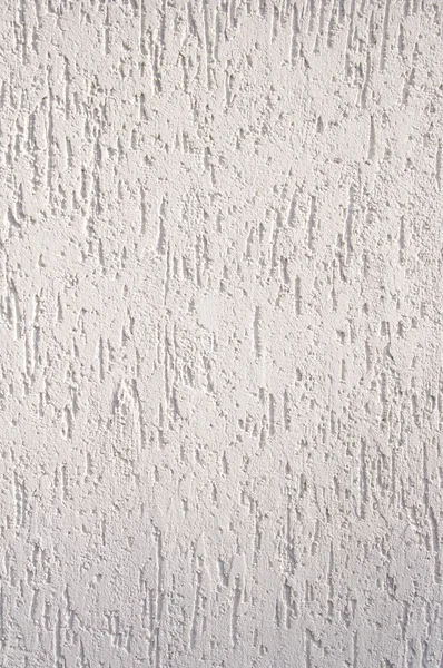 Yeso blanco en bruto en primer plano de la pared — Foto de Stock