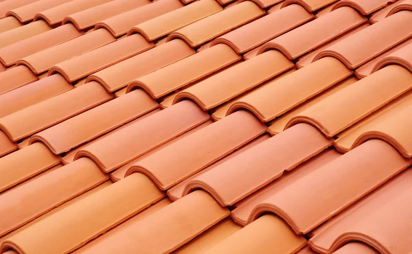 New roof with ceramic tiles — Stock Photo, Image