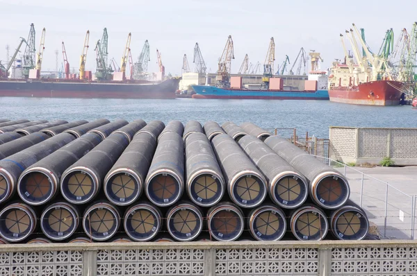 Nuevas tuberías para gasoducto — Foto de Stock