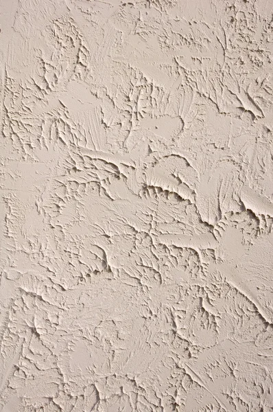 Decorative relief ecru plaster closeup — Stock Photo, Image