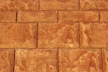 Taklit taşlar kahverengi kaplama karosu