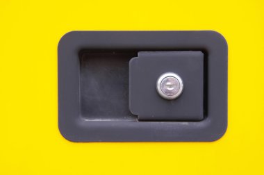 Yeni kilit ve anahtar deliği portre