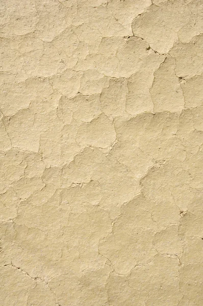 Cracked mud plaster wall closeup — Stock Photo, Image