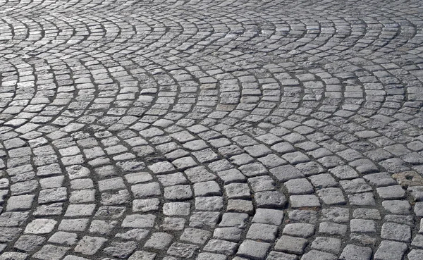 Pavés de granit d'une place de la ville — Photo