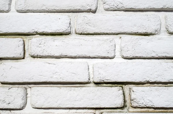 Wand aus alten weißen Ziegeln Nahaufnahme — Stockfoto