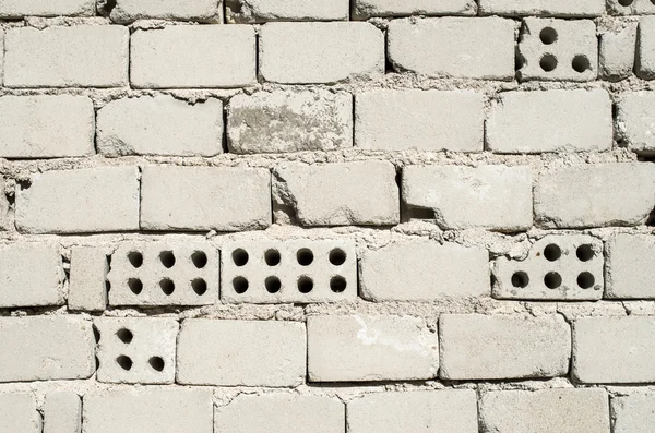 Стіна старої білої цегли крупним планом — стокове фото