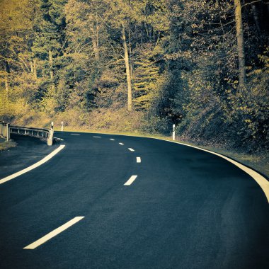 Sonbaharda kır yolu
