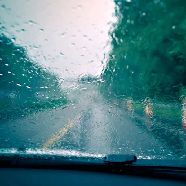 Mau tempo condução — Fotografia de Stock