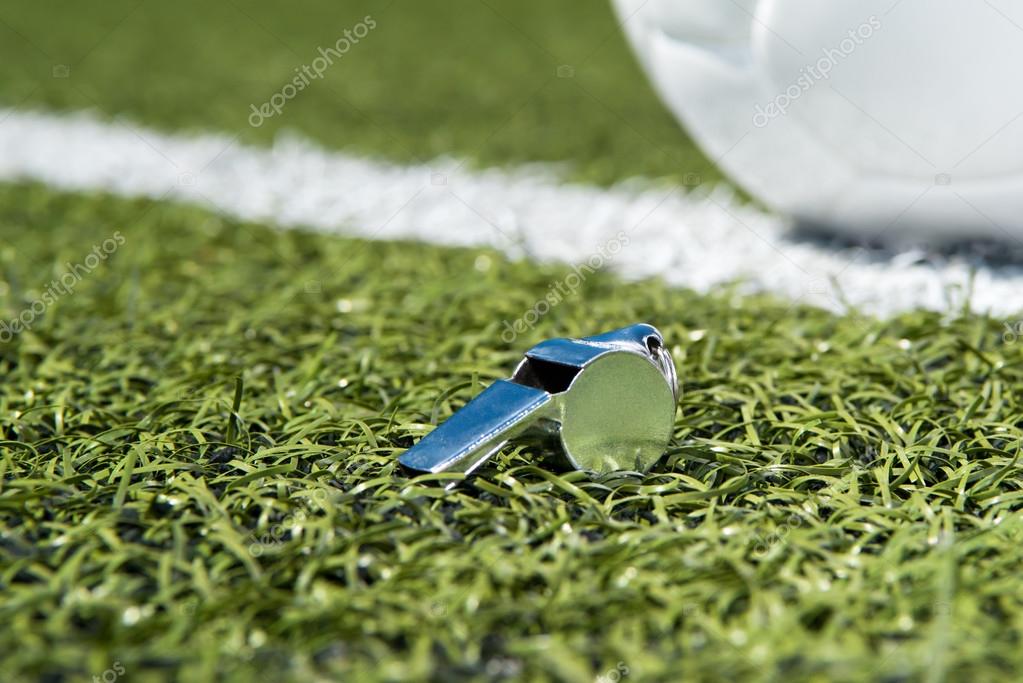 Whistle and Soccer Ball Stock Photo by ©OlafNaami 82164812