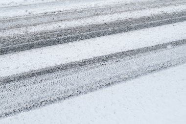 Kış yol arka plan