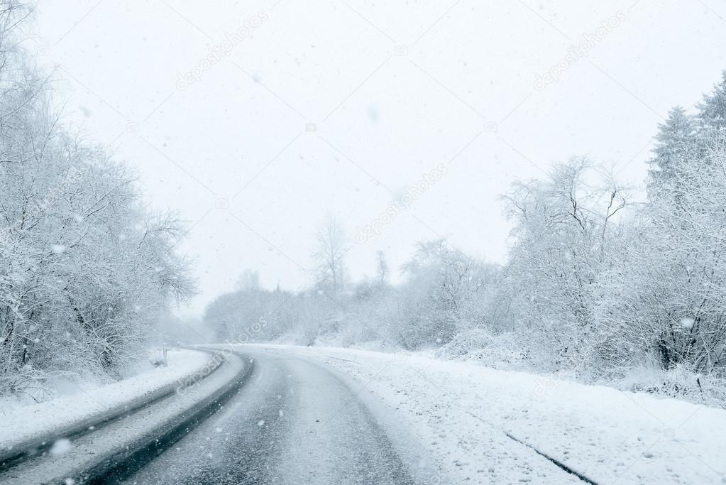 Winter Background - Winter Road