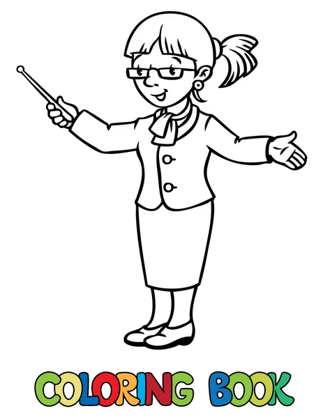 Teacher para colorear imágenes de stock de arte vectorial | Depositphotos Teacher para colorear imágenes de stock de arte vectorial | Depositphotos