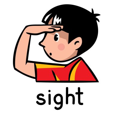 Sight Sense icon clipart