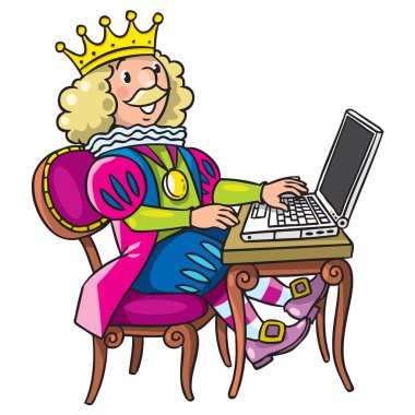 Fairy tale king clipart