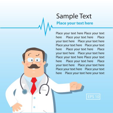 Komik doktor ile tasarım şablonu