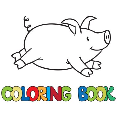 Download Little Pig Coloring Book Free Vector Eps Cdr Ai Svg Vector Illustration Graphic Art