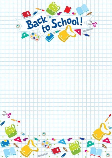 geri okul yazı veya tasarım şablonu 