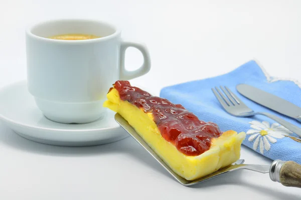 Gâteau au fromage aux fraises — Photo