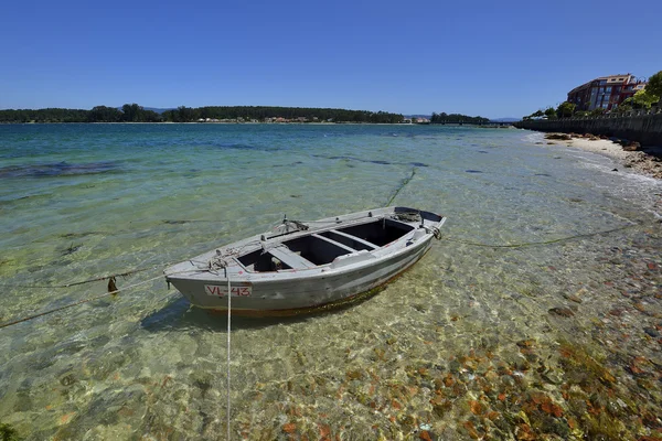 Wooden colored boat — ストック写真