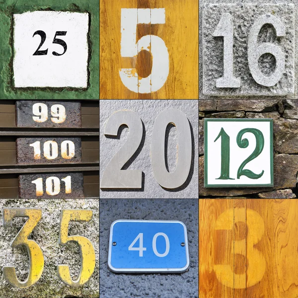 Textures with numbers — Stock Photo, Image