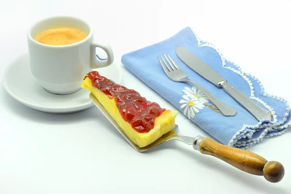 Bolo de queijo de morango — Fotografia de Stock