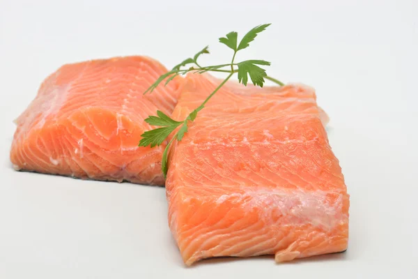 Raw salmon fillet — Stock Photo, Image