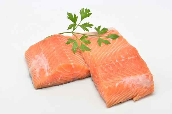 Raw salmon fillet — Stock Photo, Image