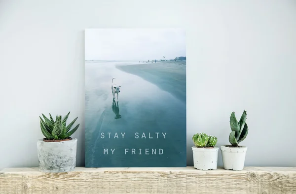 Scandinavia atau american gaya ruang interior STAY SALTY — Stok Foto