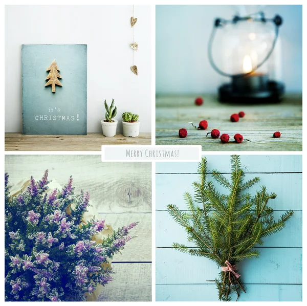 Set of Christmas pictures — Stock Photo, Image