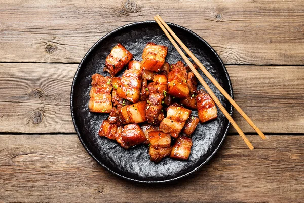 中国传统烹饪 烤猪肉 — 图库照片