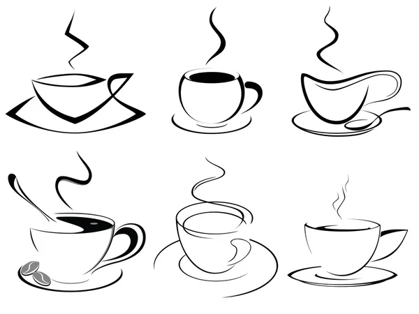 Taza de café o té — Vector de stock