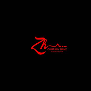 ilk el yazısı logo şablonu vektörü