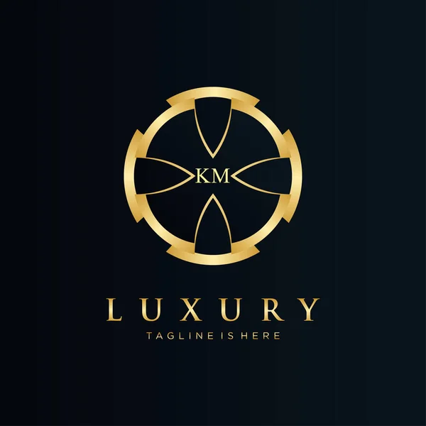 Αρχική Επιστολή Πρότυπο Royal Luxury Logo — Διανυσματικό Αρχείο