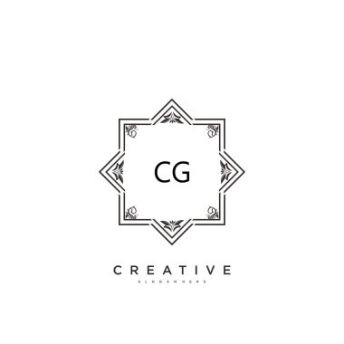 İlk imzalı el yazısı logosu, ilk imza, düğün, moda, mücevher, butik, çiçek ve botanik. Herhangi bir şirket ya da işletme için yaratıcı şablona sahip..