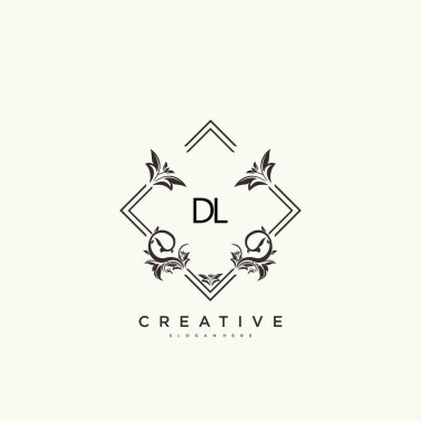 İlk imza, düğün, moda, mücevher, butik, çiçek ve botanik gibi yaratıcı şablona sahip ilk el yazısı logosu..