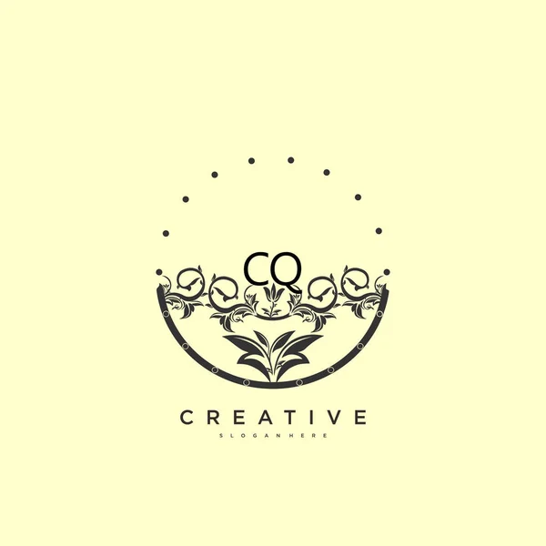 Beauty Vector Eerste Logo Kunst Handschrift Logo Van Eerste Handtekening — Stockvector