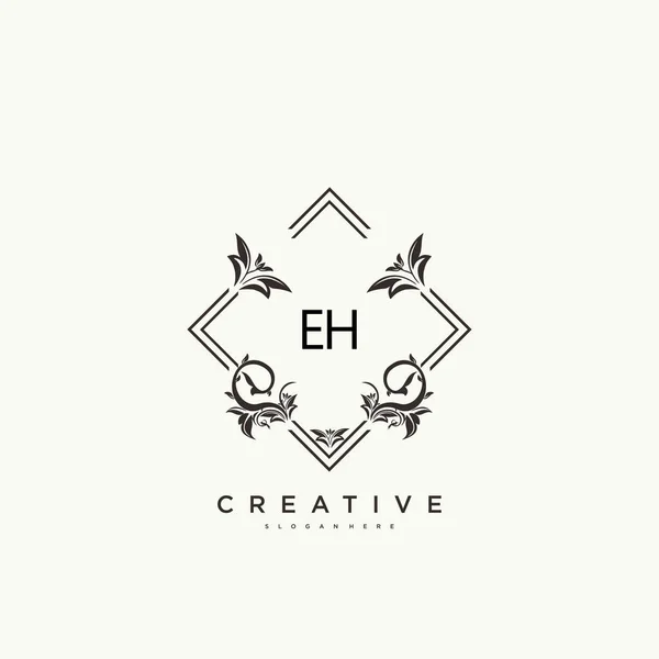 Beauty Vector Initial Logo Art Handschrift Logo Der Initialen Unterschrift — Stockvektor