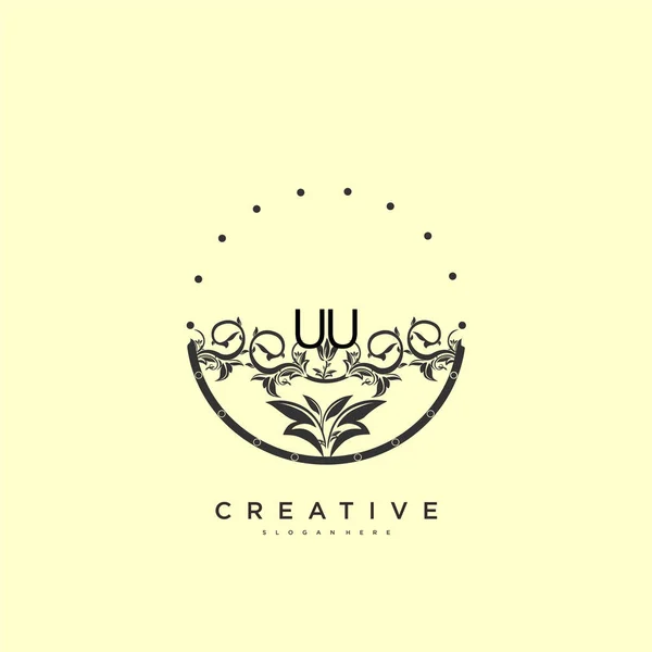 Logotipo Inicial Del Vector Belleza Diseño Arte Logotipo Escritura Mano — Archivo Imágenes Vectoriales