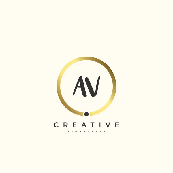 Beauty Vector Initial Logo Handwriting Logo Art Design Initial Signature – stockvektor